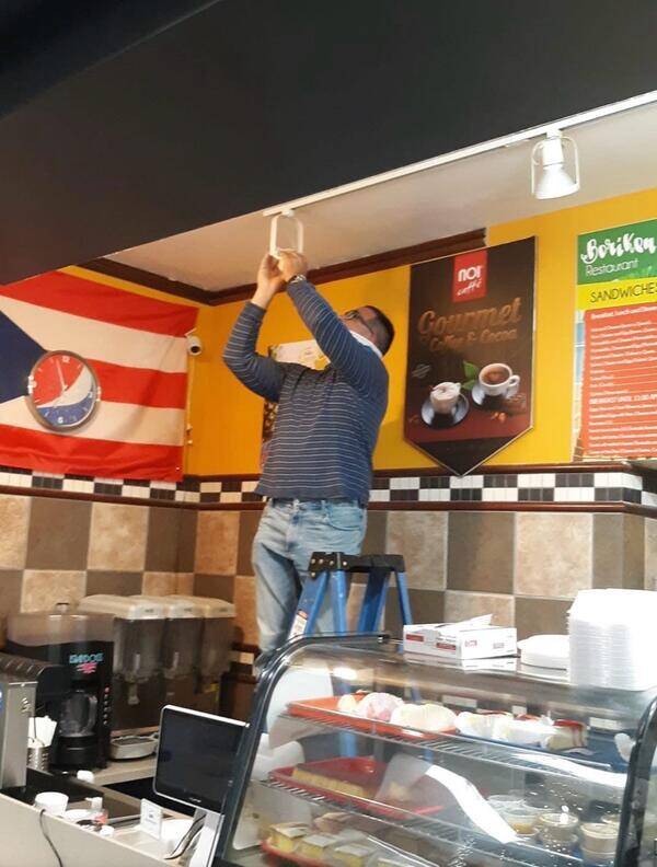 Instalación en restaurante